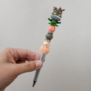 Disney Doorables Harlequin Demon Nightmare Before Christmas Beaded Black Ink Pen